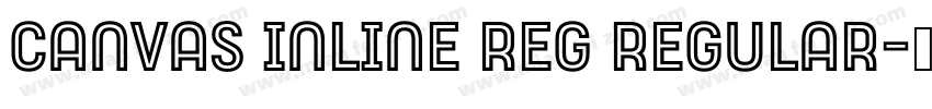 Canvas Inline Reg Regular字体转换